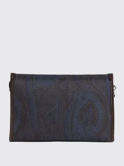 Pochette paisley con logo Pegaso Etro