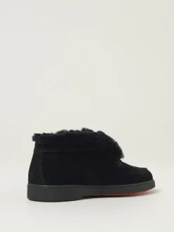 Polacchino Santoni in camoscio e shearling