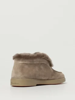 Polacchino Santoni in camoscio e shearling