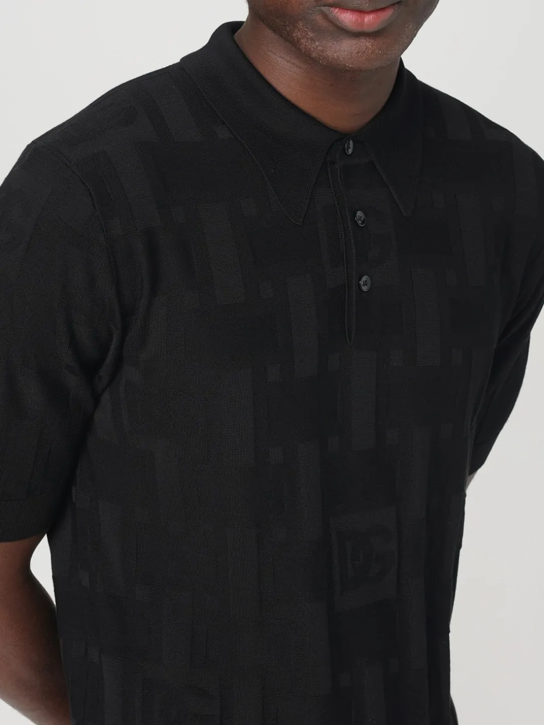 Polo a maniche corte Dolce & Gabbana in seta