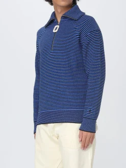 Polo a righe in cotone e lana Jw Anderson