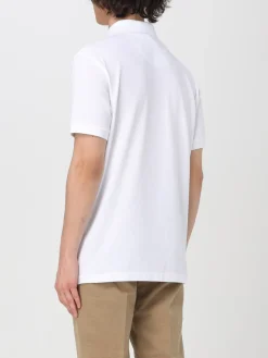 Polo Barbour in piquet con logo ricamato