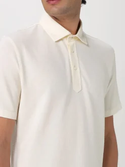 Polo basic Brunello Cucinelli in cotone e lino