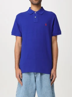 Polo basic in cotone con logo Polo Ralph Lauren