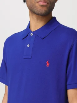 Polo basic in cotone con logo Polo Ralph Lauren