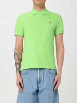 Polo basic in cotone con logo Polo Ralph Lauren