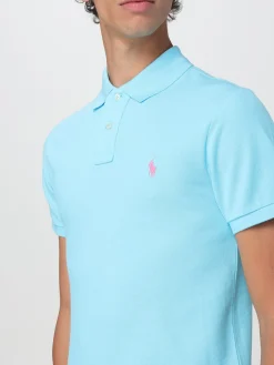 Polo basic in cotone con logo Polo Ralph Lauren