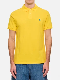 Polo basic in cotone con logo Polo Ralph Lauren