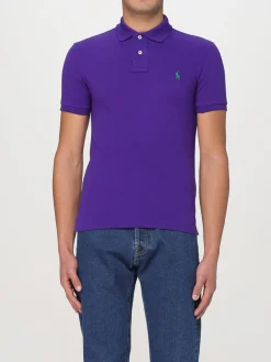 Polo basic in cotone con logo Polo Ralph Lauren