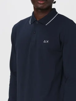 Polo basic in cotone con logo SUN68