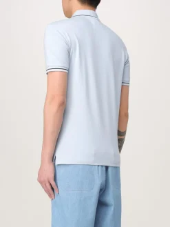 Polo basic in cotone con mini logo Emporio Armani