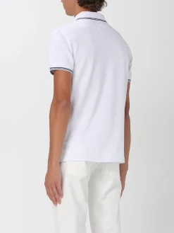 Polo basic in cotone con mini logo Emporio Armani