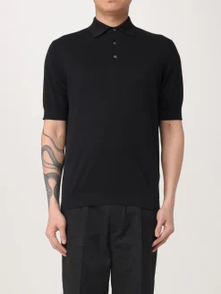 Polo basic in maglia di cotone Lardini
