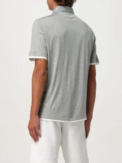 Polo Brunello Cucinelli in cotone e seta