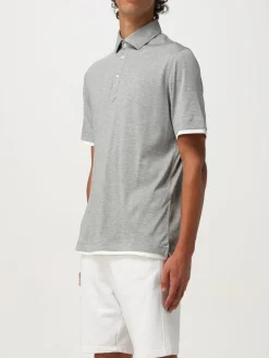 Polo Brunello Cucinelli in cotone e seta