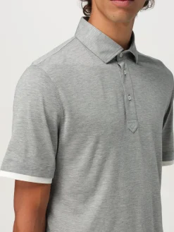 Polo Brunello Cucinelli in cotone e seta