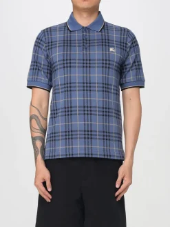 Polo Burberry in cotone con motivo Vintage Check