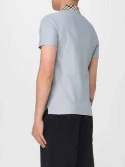 Polo classica Burberry in cotone con dettaglio Vintage Check