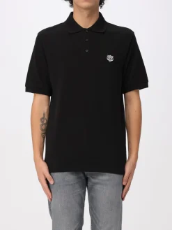 Polo classica Kenzo in cotone con logo ricamato