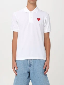 Polo Comme Des Garçon in cotone con monogram