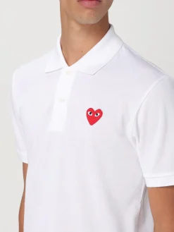 Polo Comme Des Garçon in cotone con monogram