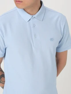 Polo con logo Pegaso Etro in cotone