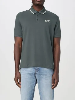 Polo EA7 in cotone con logo