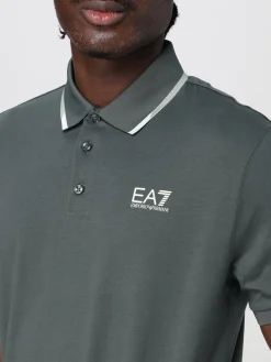 Polo EA7 in cotone con logo