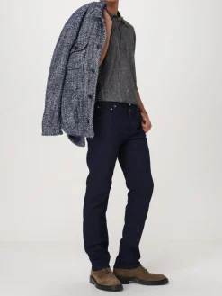 Polo Etro in seta e cashmere con stampa Paisley