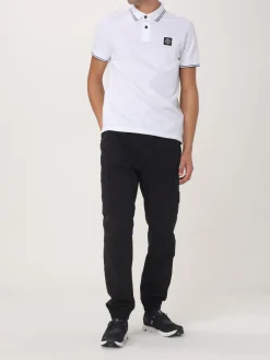 Polo in cotone biologico piquet Stone Island