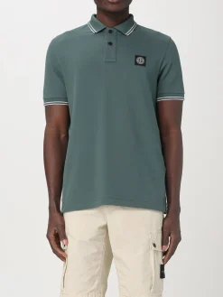 Polo in cotone biologico piquet Stone Island