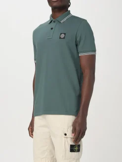 Polo in cotone biologico piquet Stone Island
