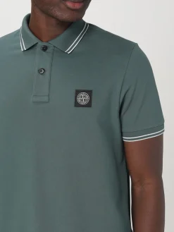 Polo in cotone biologico piquet Stone Island