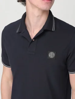 Polo in cotone biologico piquet Stone Island