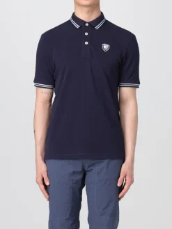 Polo in cotone Blauer con logo