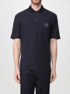 Polo in cotone con logo Armani Exchange