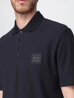 Polo in cotone con logo Armani Exchange
