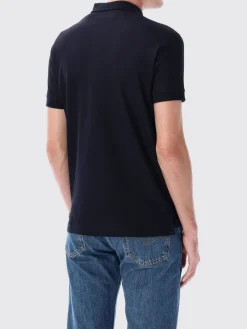 Polo in cotone con logo Burberry