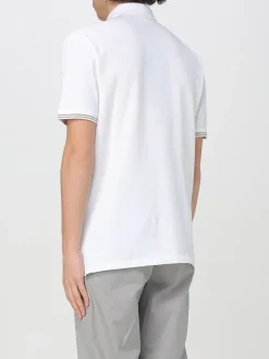 Polo in cotone con logo Blauer