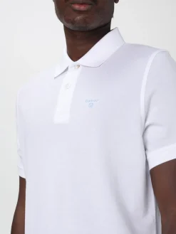 Polo in cotone con logo Barbour