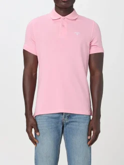 Polo in cotone con logo Barbour