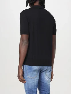 Polo in cotone con logo Dsquared2