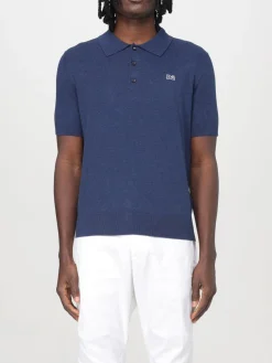 Polo in cotone con logo Dsquared2