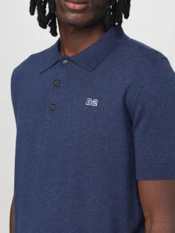 Polo in cotone con logo Dsquared2