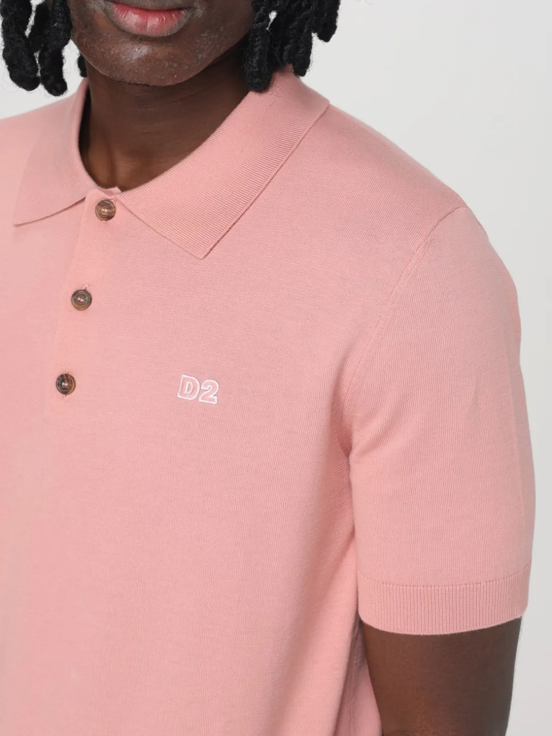 Polo in cotone con logo Dsquared2
