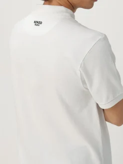 Polo in cotone con logo fiore Kenzo