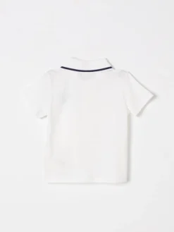 Polo in cotone con logo Fendi