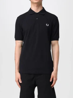 Polo in cotone con logo Fred Perry