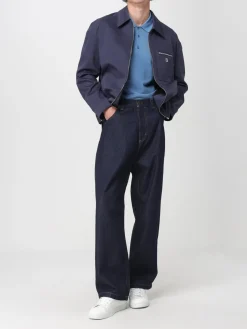 Polo in cotone con logo FF Fendi