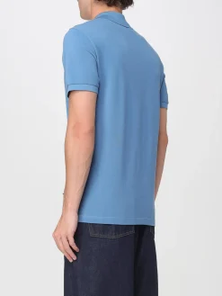 Polo in cotone con logo FF Fendi